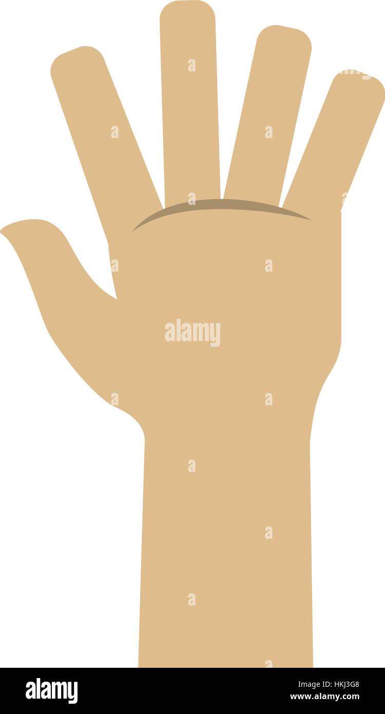 open hand icon image vector illustration design Stock Vector Image ...