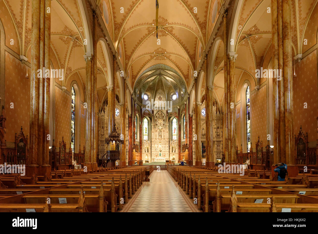 St. Patrick's Basilica, Le Vieux-Port, Montreal, Quebec, Canada Stock Photo