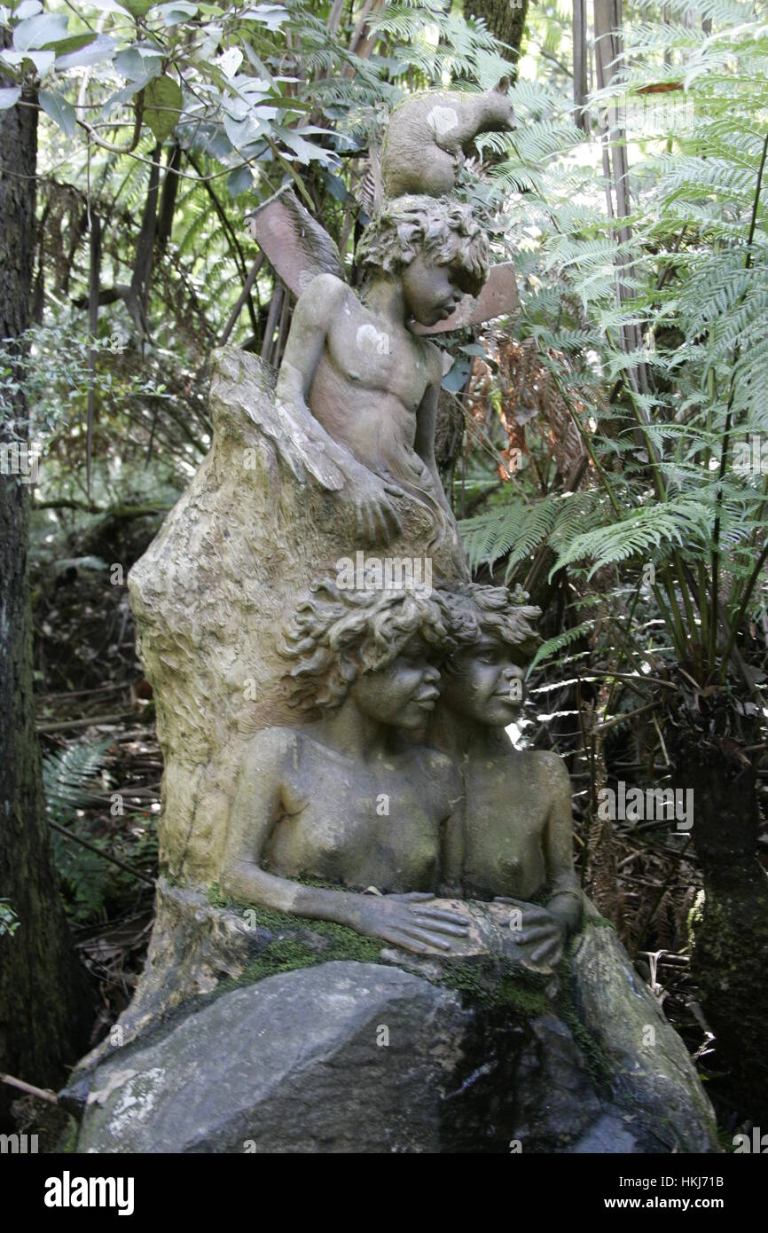 William Ricketts Sanctuary in Sherbrooke Forest in the Dandenong Ranges, Melbourne, Australia Stock Photo