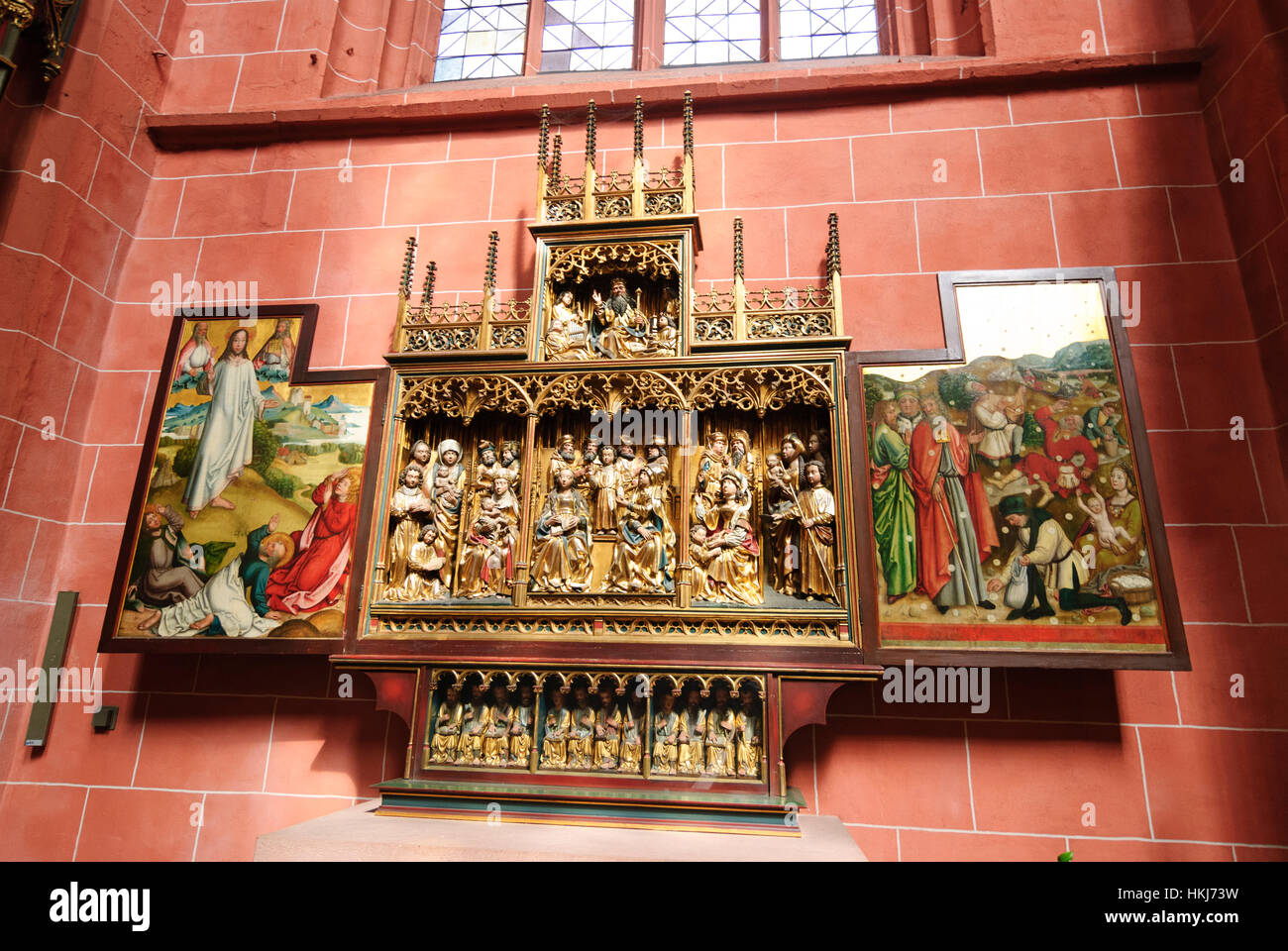 Frankfurt am Main: Cathedral; Piece altar in the south transept, Dom, Hessen, Hesse, Germany Stock Photo