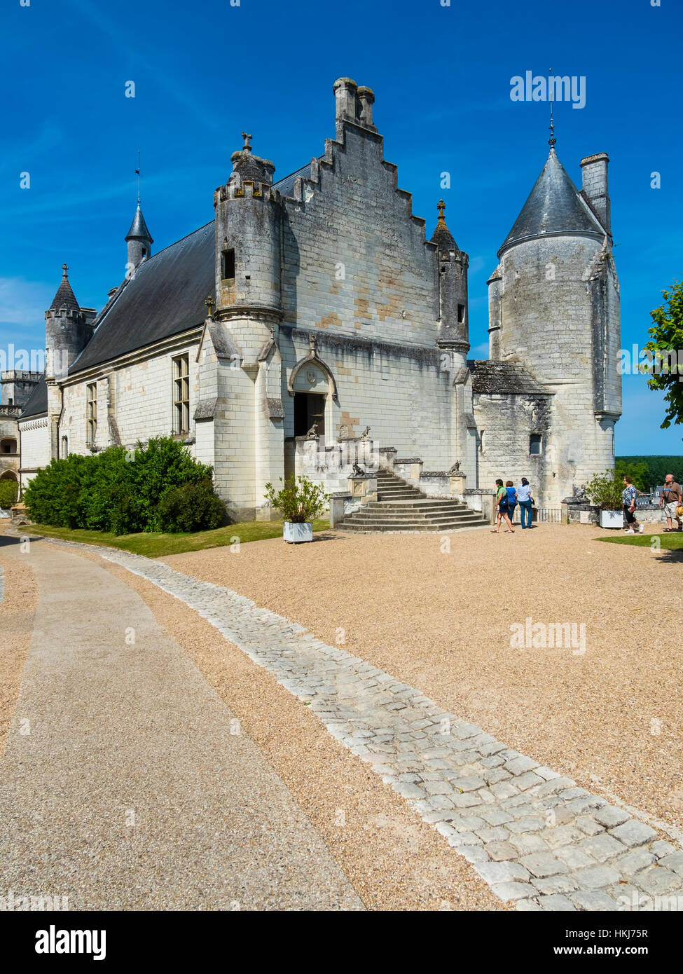 Schloss Loches, Logis Royal, Loches, Gemeinde, Tours, Departement Indre-et-Loire, Centre, Frankreich Stock Photo