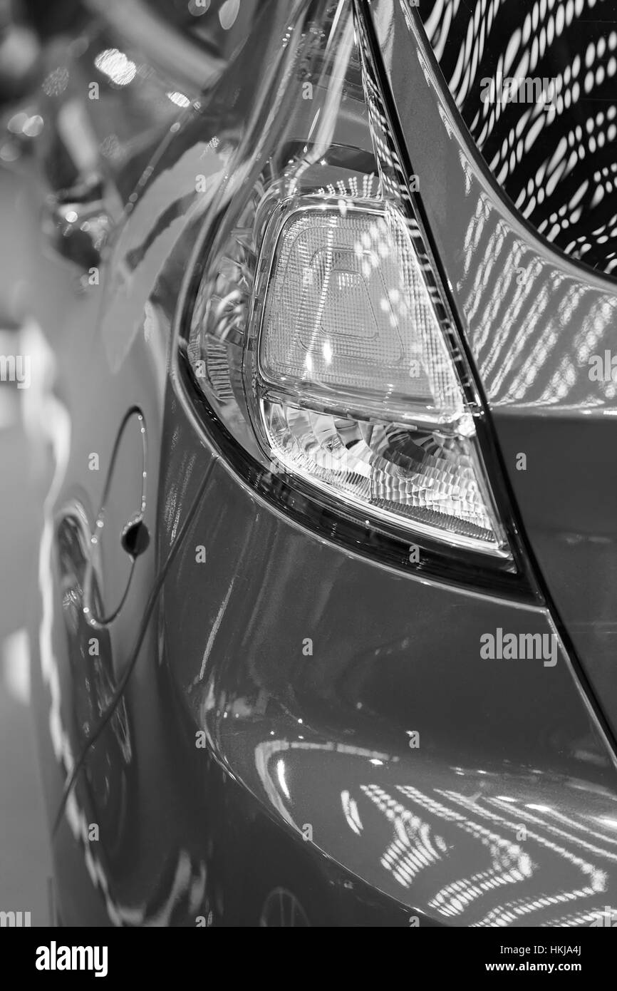 brake lights on vehicles, note shallow depth of field Stock Photo Alamy