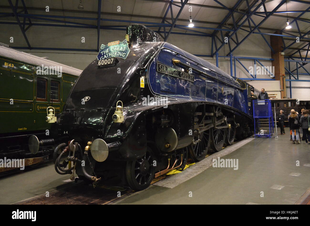 LNER Class A4 at National Railway Museum Stock Photo
