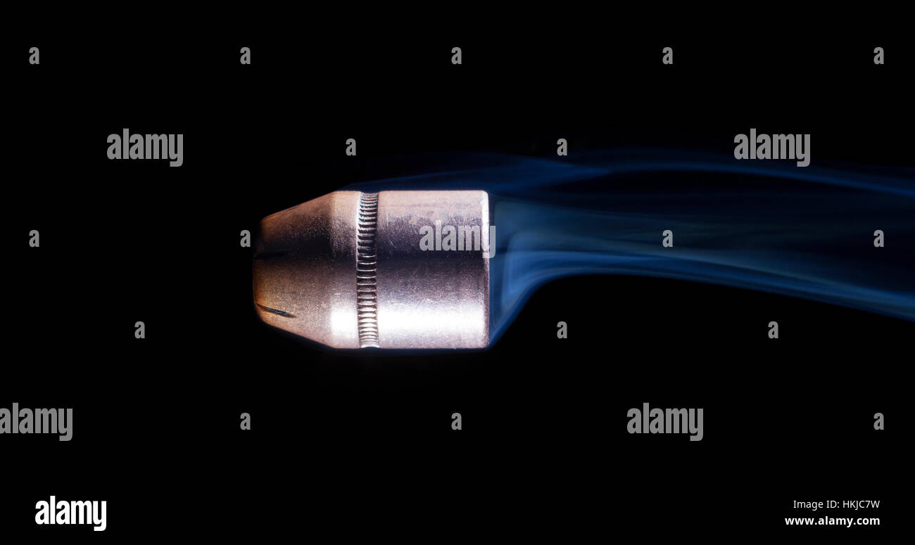Bullet smoke behind black hi-res stock photography and images - Alamy