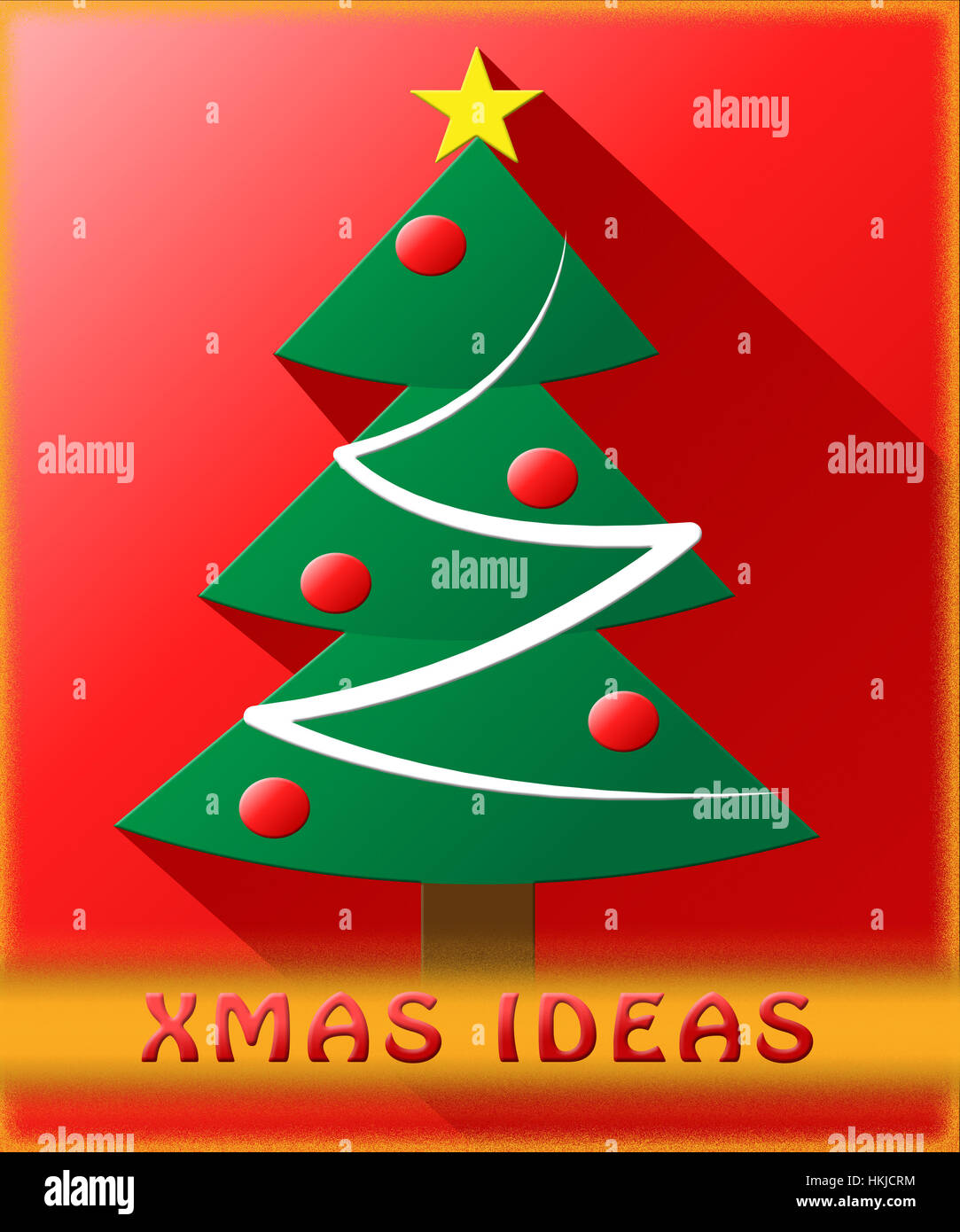 Xmas Ideas Tree Meaning Christmas Plans 3d Illustration Stock Photo Alamy