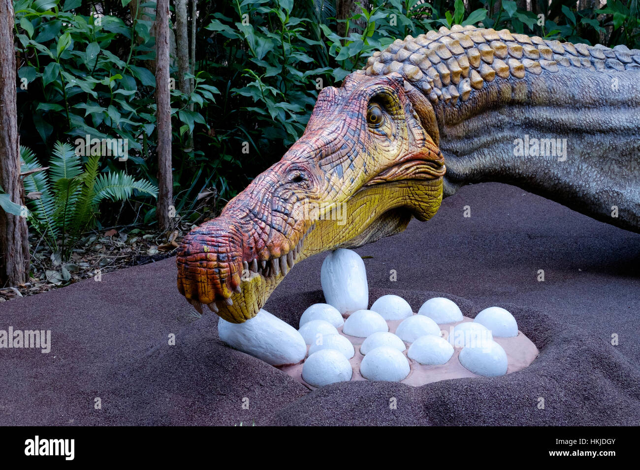 Dinosaur - Australia Zoo Stock Photo