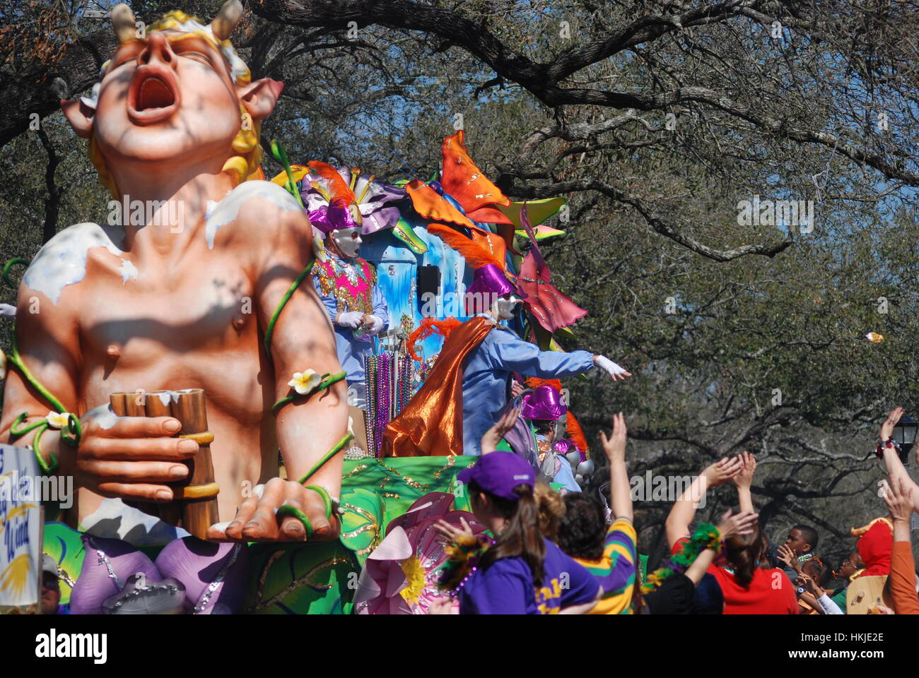 Mardi Gras in New Orleans, Louisiana. Stock Photo