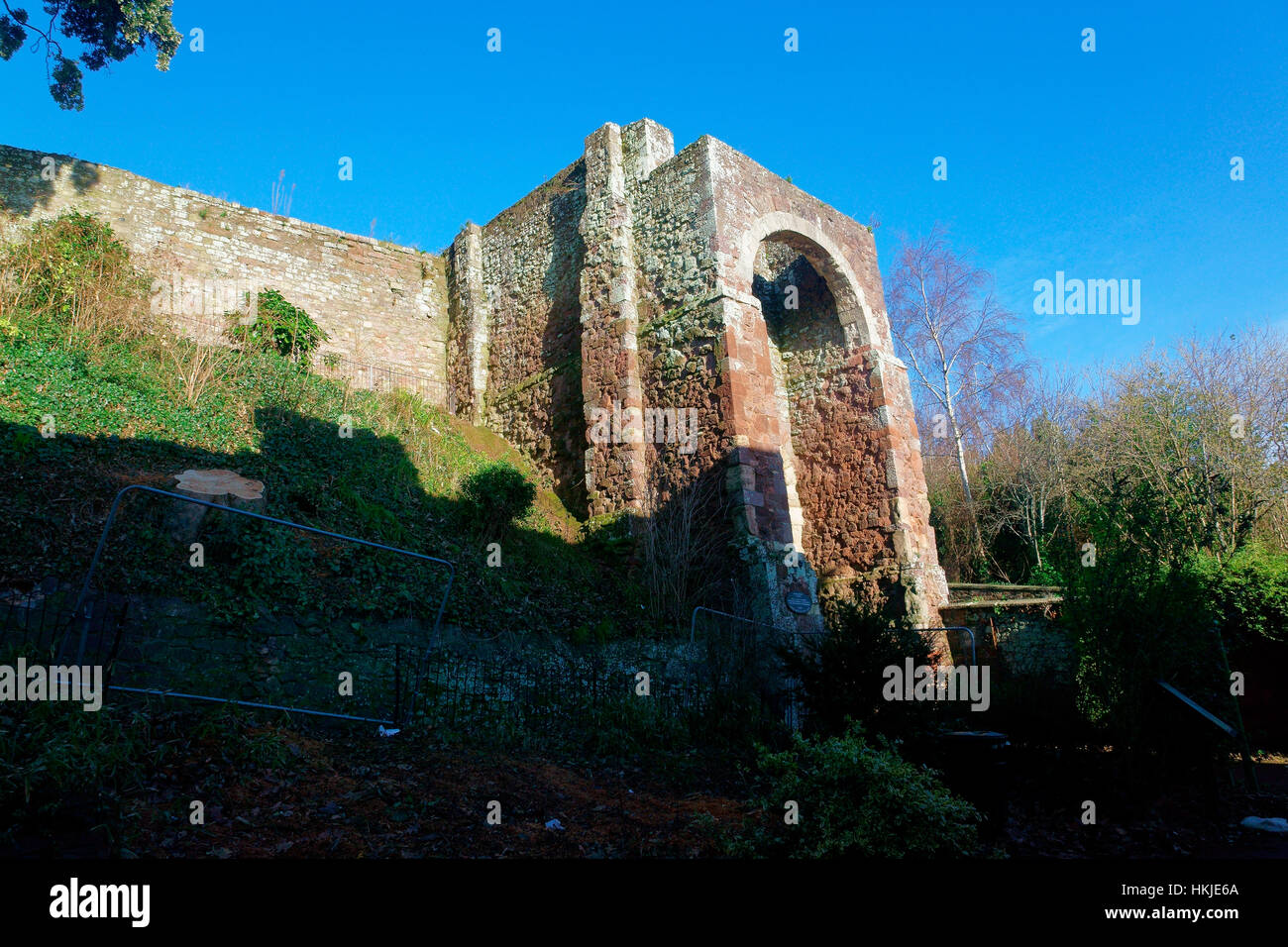 EXETER / ROUGEMOUNT CASTLE GATE HOUSE Stock Photo Alamy