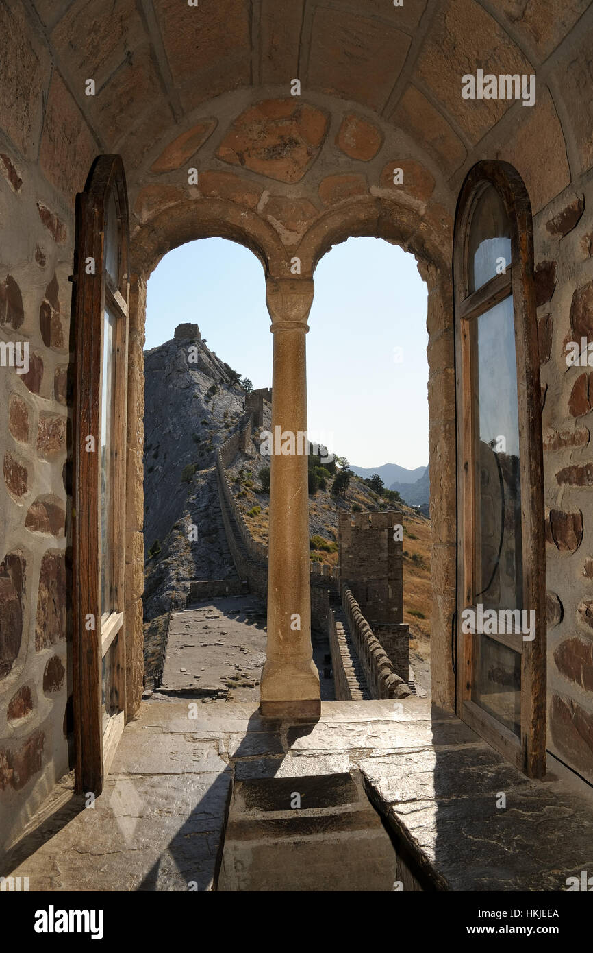 = View of Fortification Wall through a Window of Consular Castle = The ...