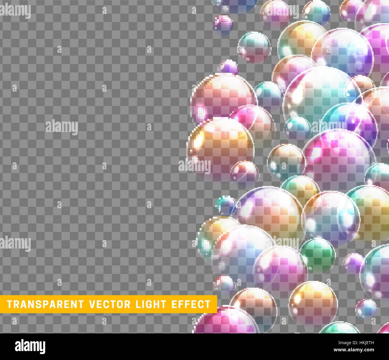 Bubbles soap realistic set isolated with transparent background vector ...