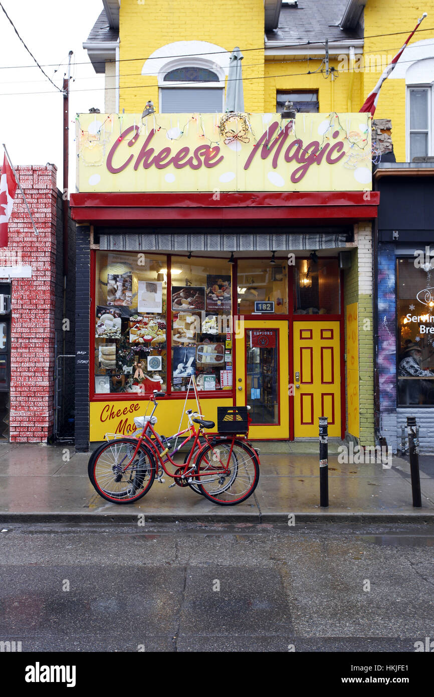 Cheese Shop in Kensington Market area of Toronto 2016 Stock Photo Alamy