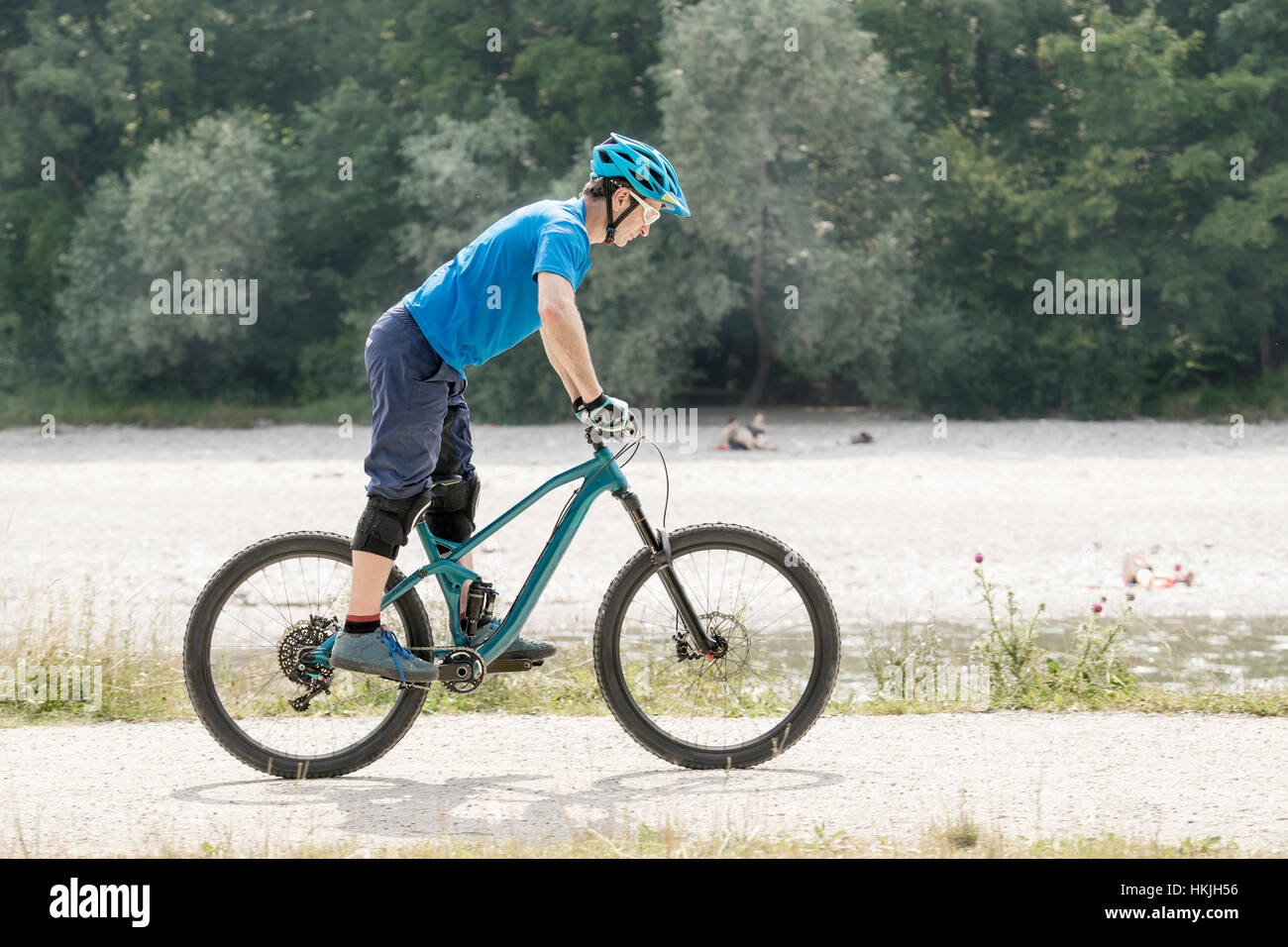 Standing pedalling hi-res stock photography and images - Alamy