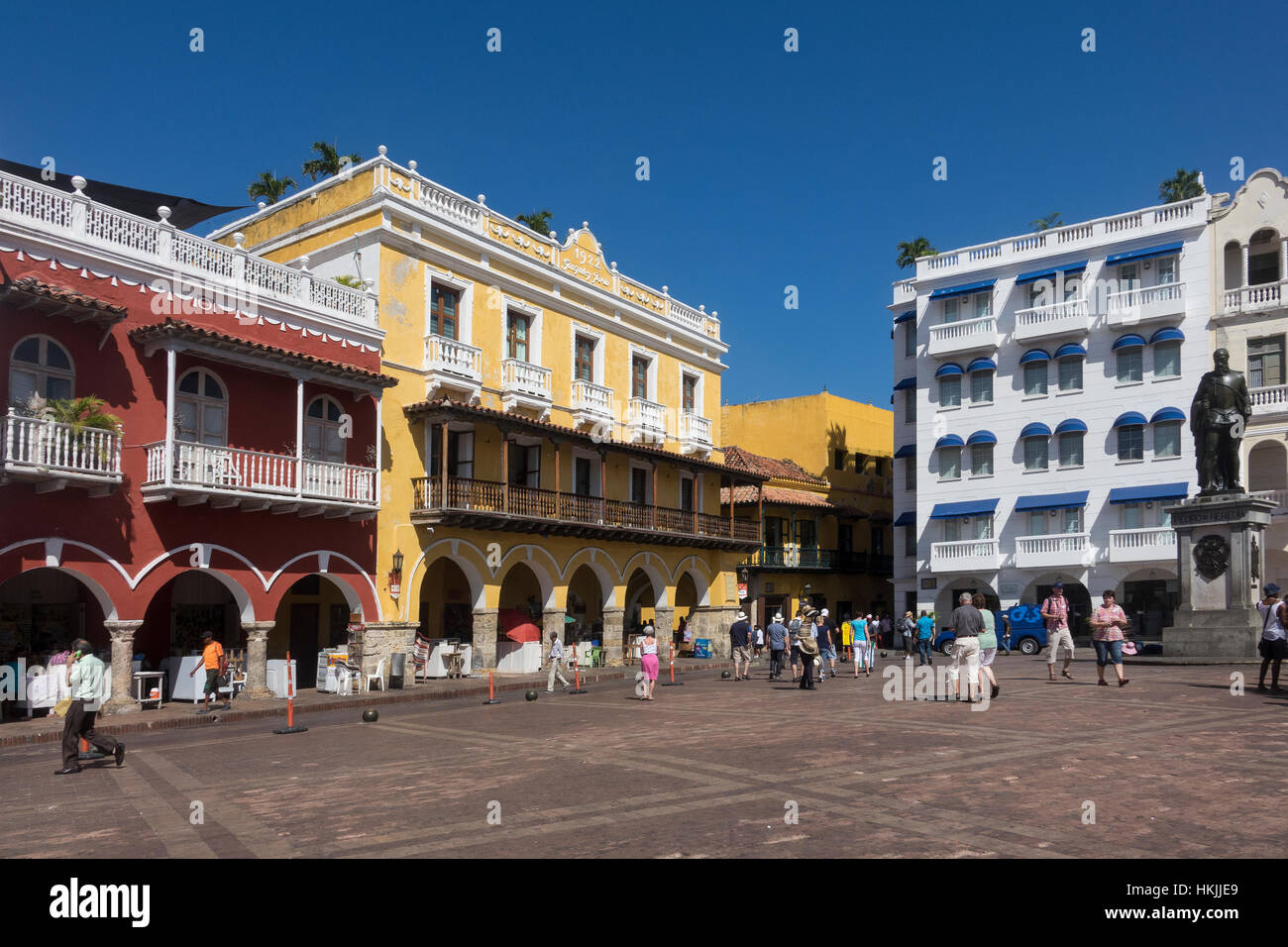 Colombia, Cartagena, Plaza de los Coches Stock Photo