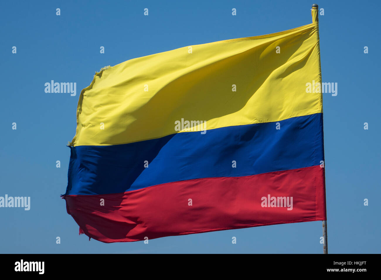 Colombia flag Stock Photo