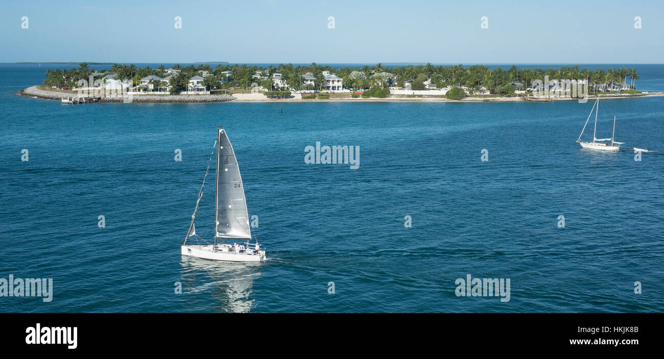 USA, Florida, Key West, Sunset Key Stock Photo