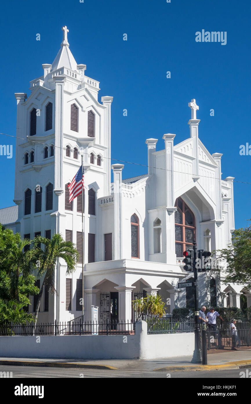USA, Florida, Key West, St.Paul's Episcopal church Stock Photo