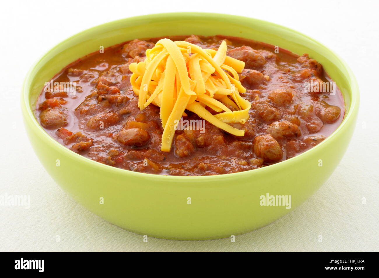 Chili beans made with kidney beans, lean ground beef, Chili powder