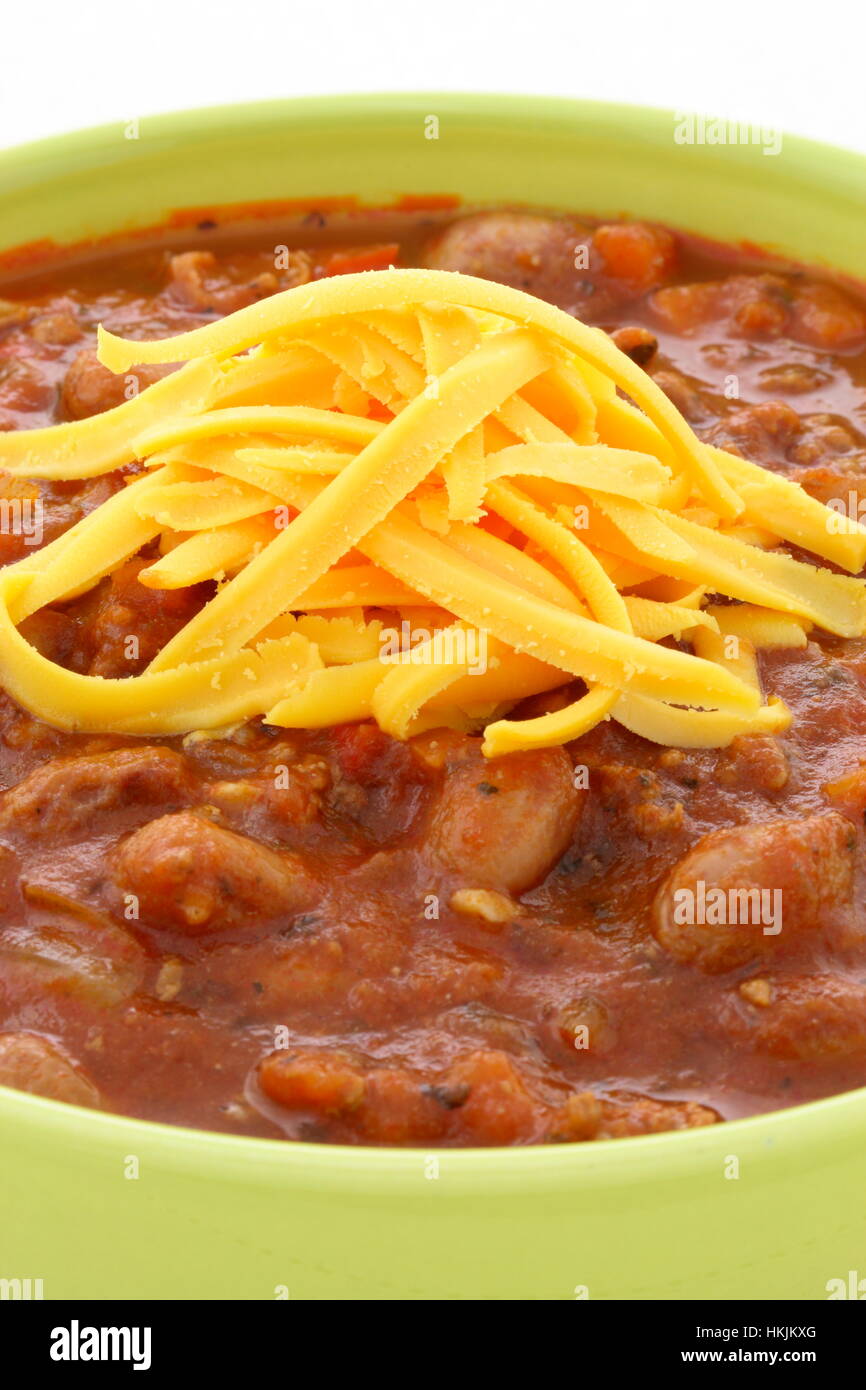 Chili beans made with kidney beans, lean ground beef, Chili powder