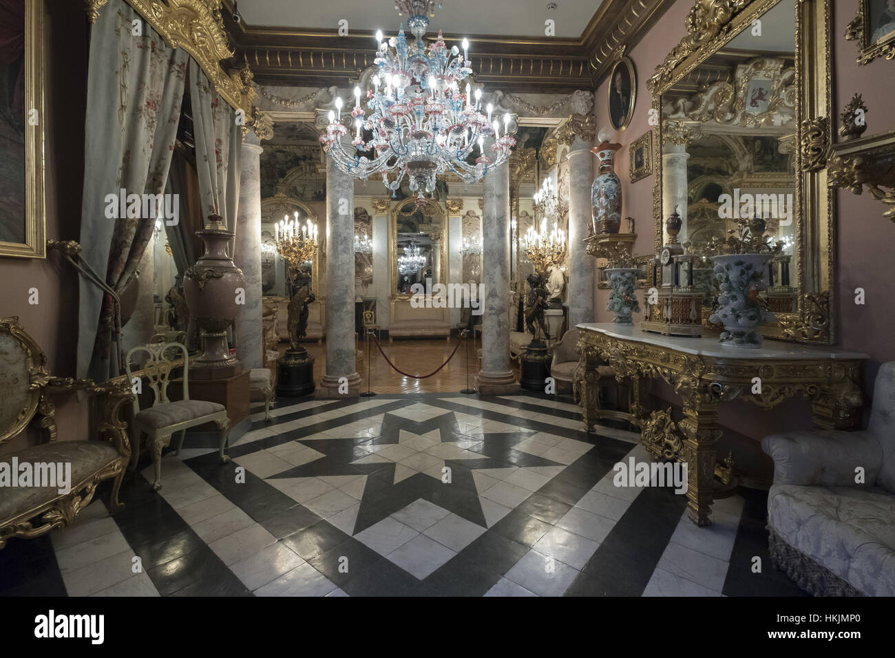 The Cerralbo Museum in Madrid (Spain), located in the Cerralbo Palace, houses an old private collection of works of art, archaeological objects and other antiquities gathered by Enrique de Aguilera y Gamboa (1845-1922), XVII Marquis de Cerralbo. December 28, 2016  Featuring: Atmosphere Where: MADRID, Spain When: 28 Dec 2016 Credit: Oscar Gonzalez/WENN.com Stock Photo