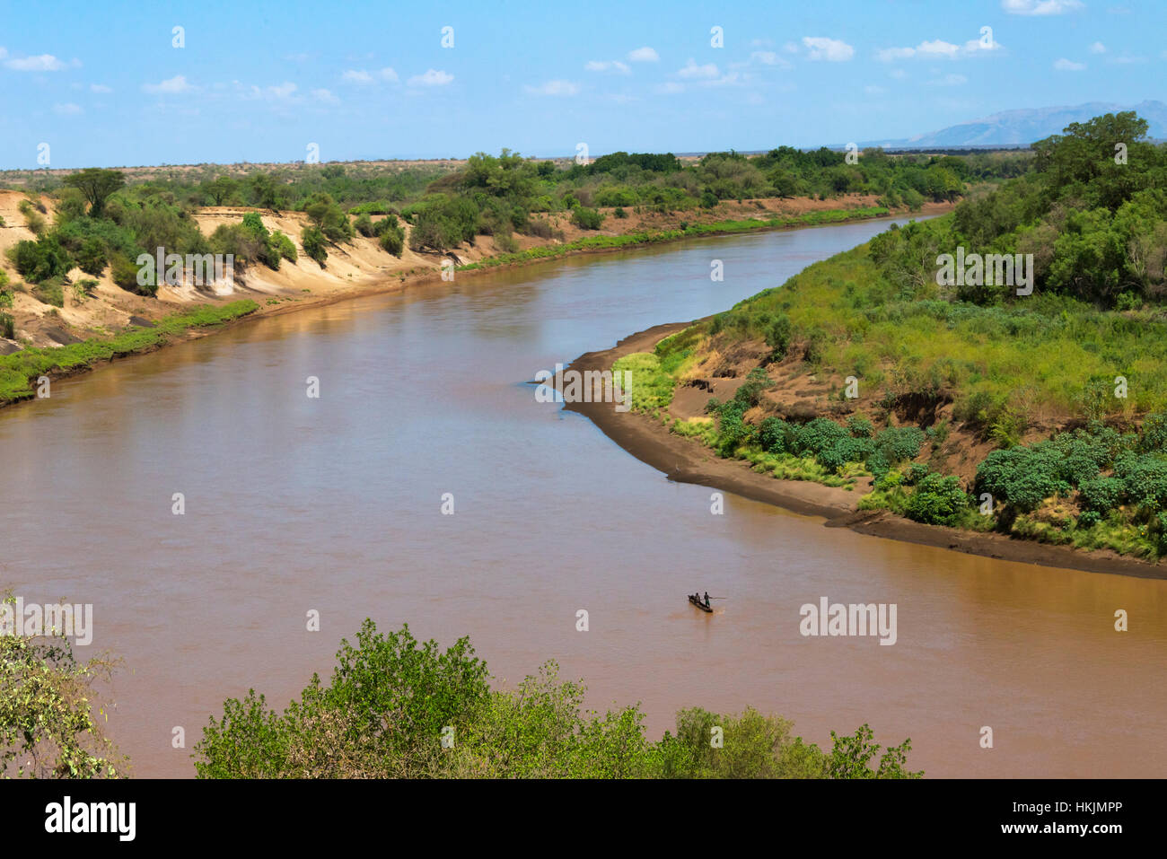 Lower Omo River, South Omo, Ethiopia Stock Photo