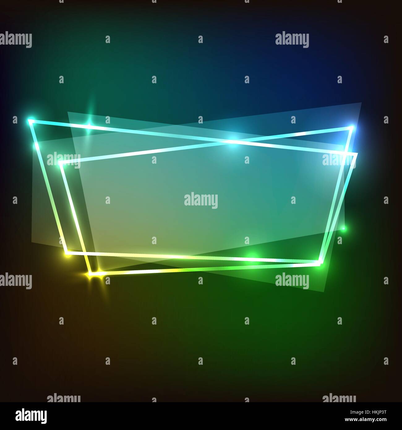 Abstract neon background with colorful banners, stock vector Stock ...