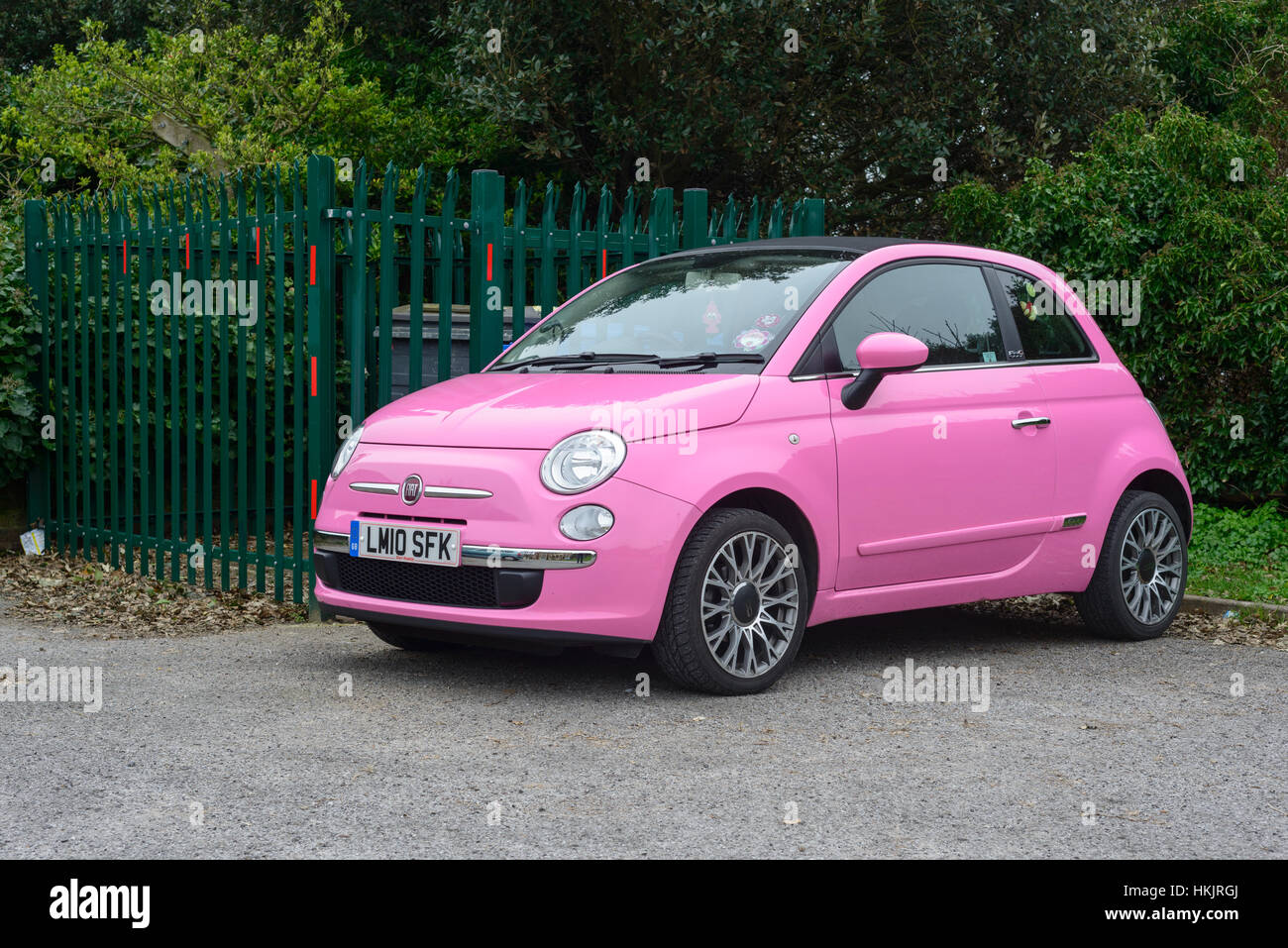 Bright pink car hi-res stock photography and images - Alamy