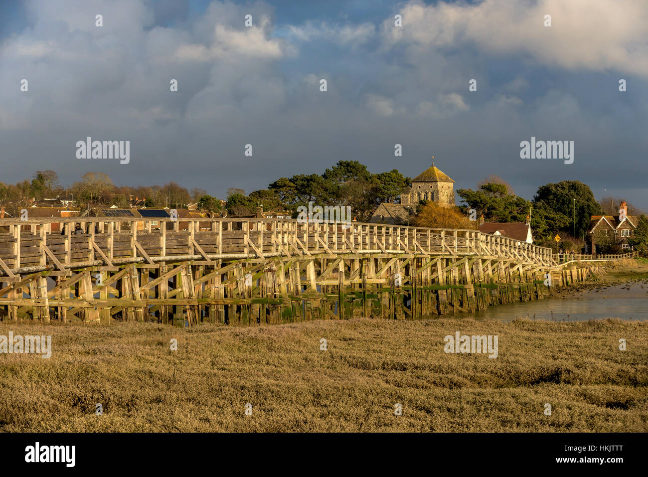 The Old Shoreham Toll Bridge over the River Adur Stock Photo Alamy