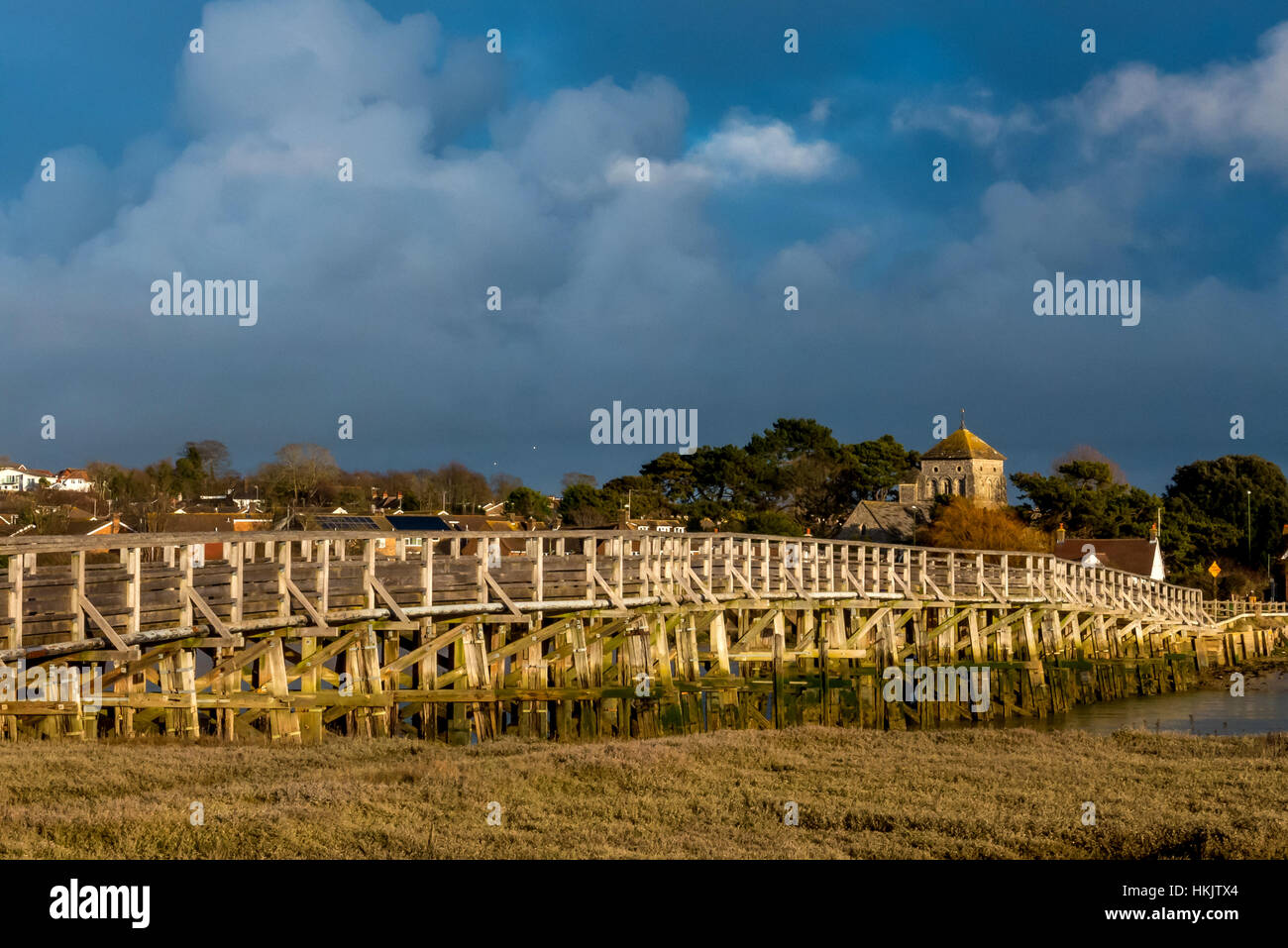 The Old Shoreham Toll Bridge over the River Adur Stock Photo Alamy