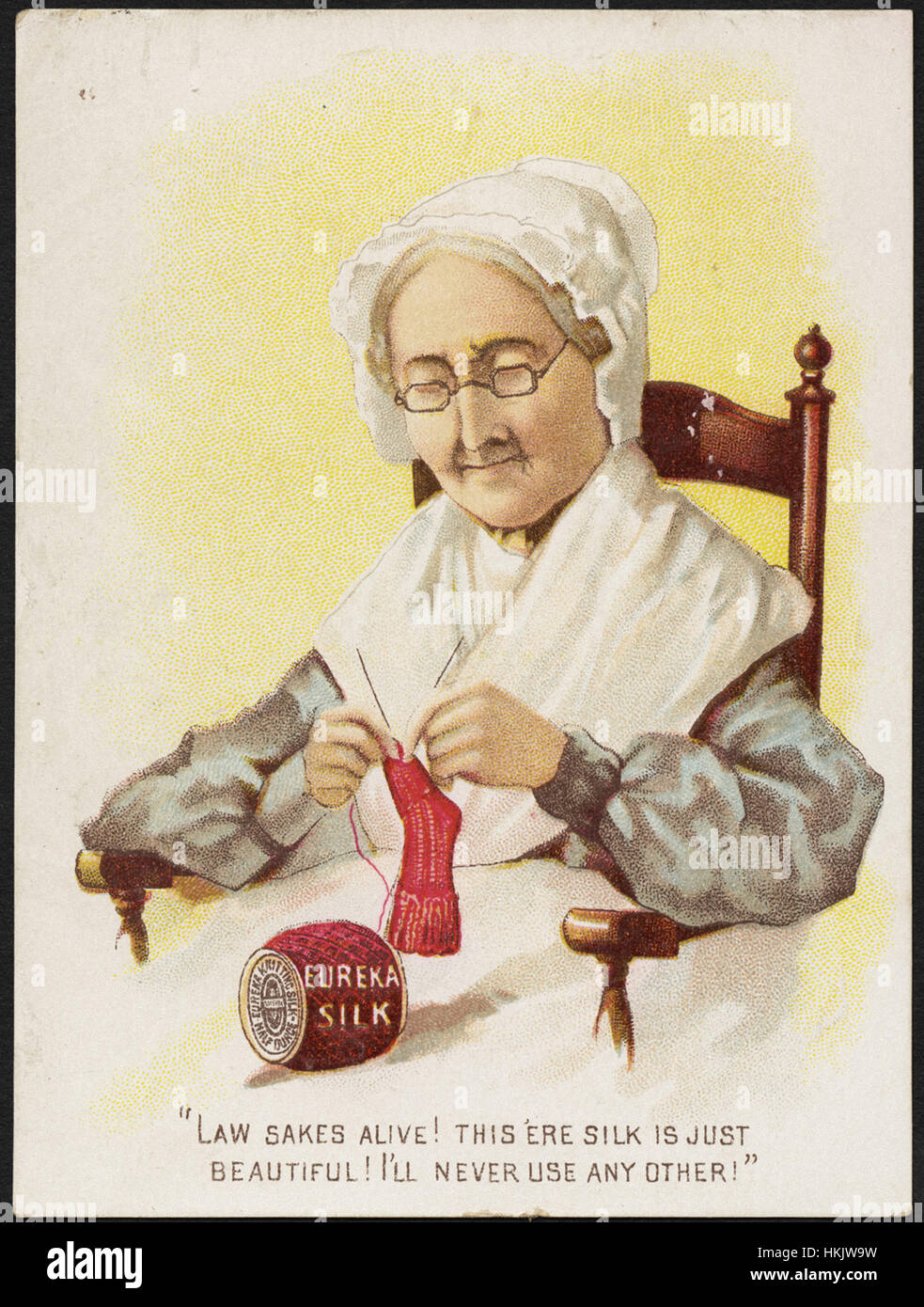 Eureka Silk. Law sakes alive! This 'ere silk is just beautiful! I'll