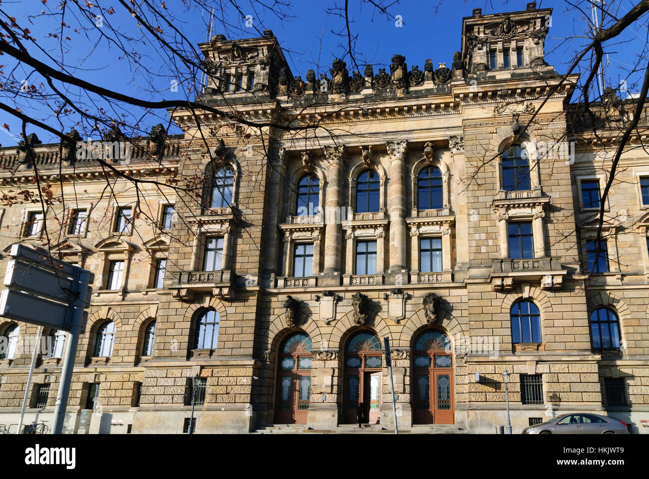 Dresden: Dresden police station and police station Dresden-Altstadt, , Sachsen, Saxony, Germany Stock Photo