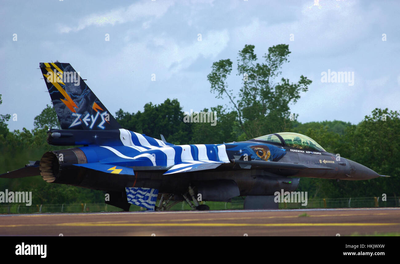 Greek F-16 Demo Team - Zeus Stock Photo - Alamy