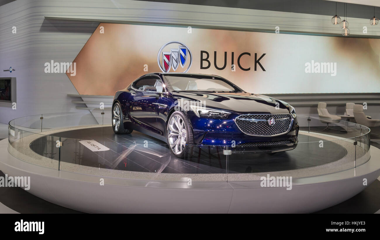 Detroit, MI, USA January 12, 2016 Buick Avista concept car at the