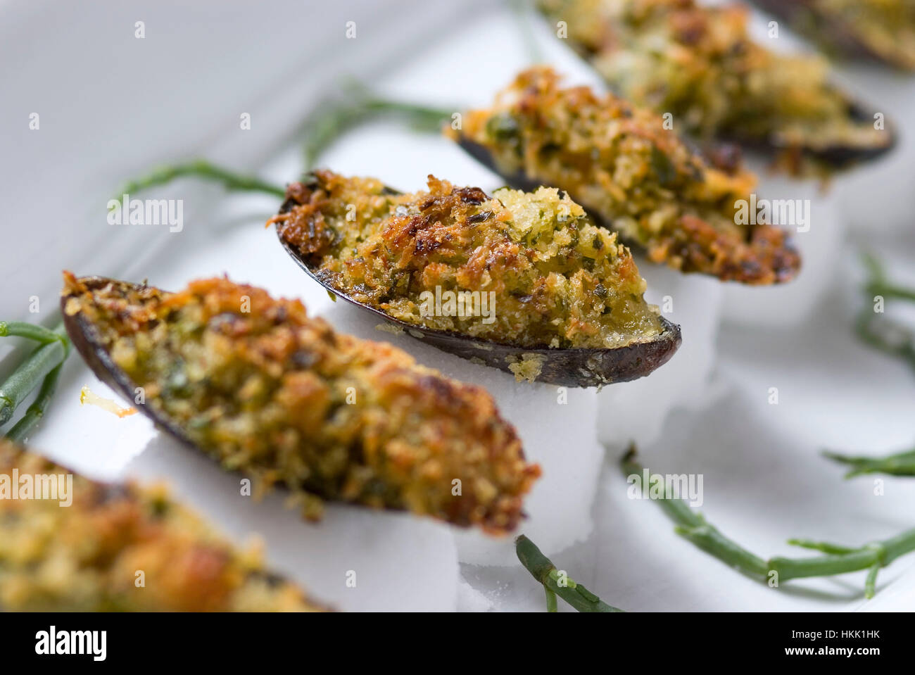 Mussels dishes at the beachside restaurant, Porthminster Cafe, St.Ives