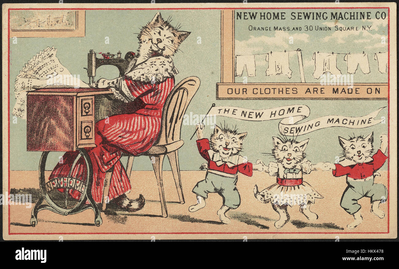 New Home Sewing Machine Co. Our clothes are made on the New Home sewing