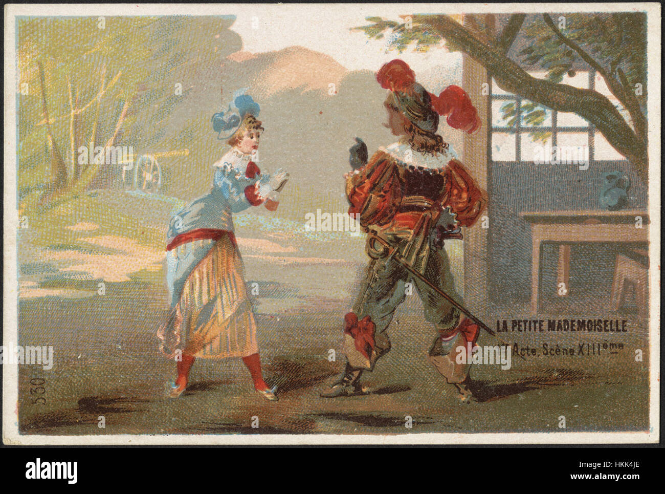 La Petite Mademoiselle, er acte, scene XIIIeme Stock Photo Alamy