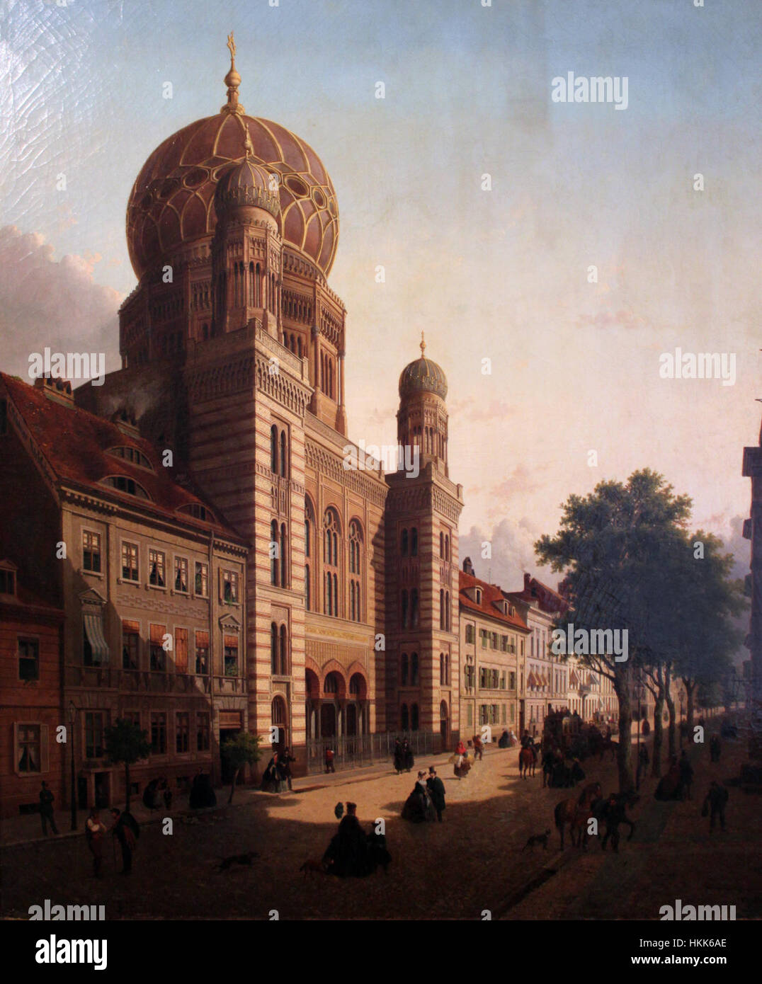 1865 de Cauwer Die Synagoge in der Oranienburger Strasse Berlin