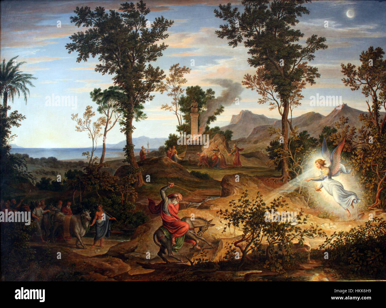 'Landschaft mit Bileam' (1834) by Koch is a Romantic landscape painting ...