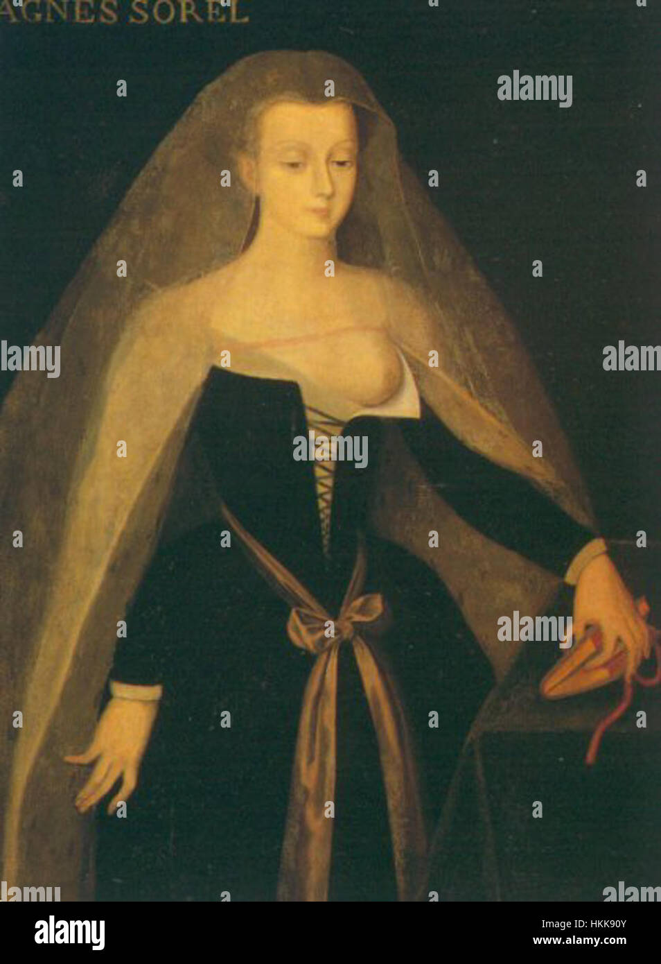 Agnes Sorel, mistress of King Charles VII of France, is often depicted ...