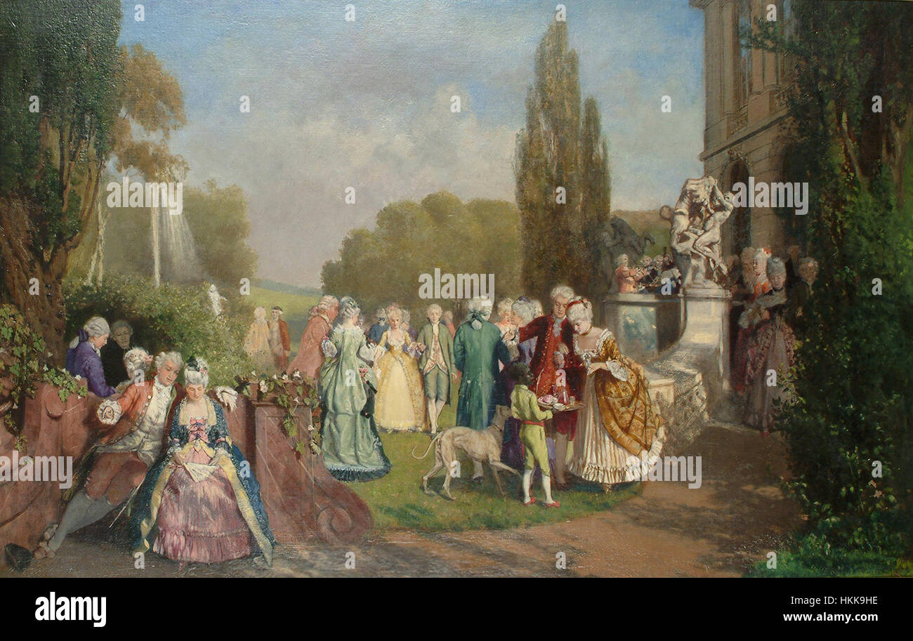 The garden party painting hi-res stock photography and images - Alamy