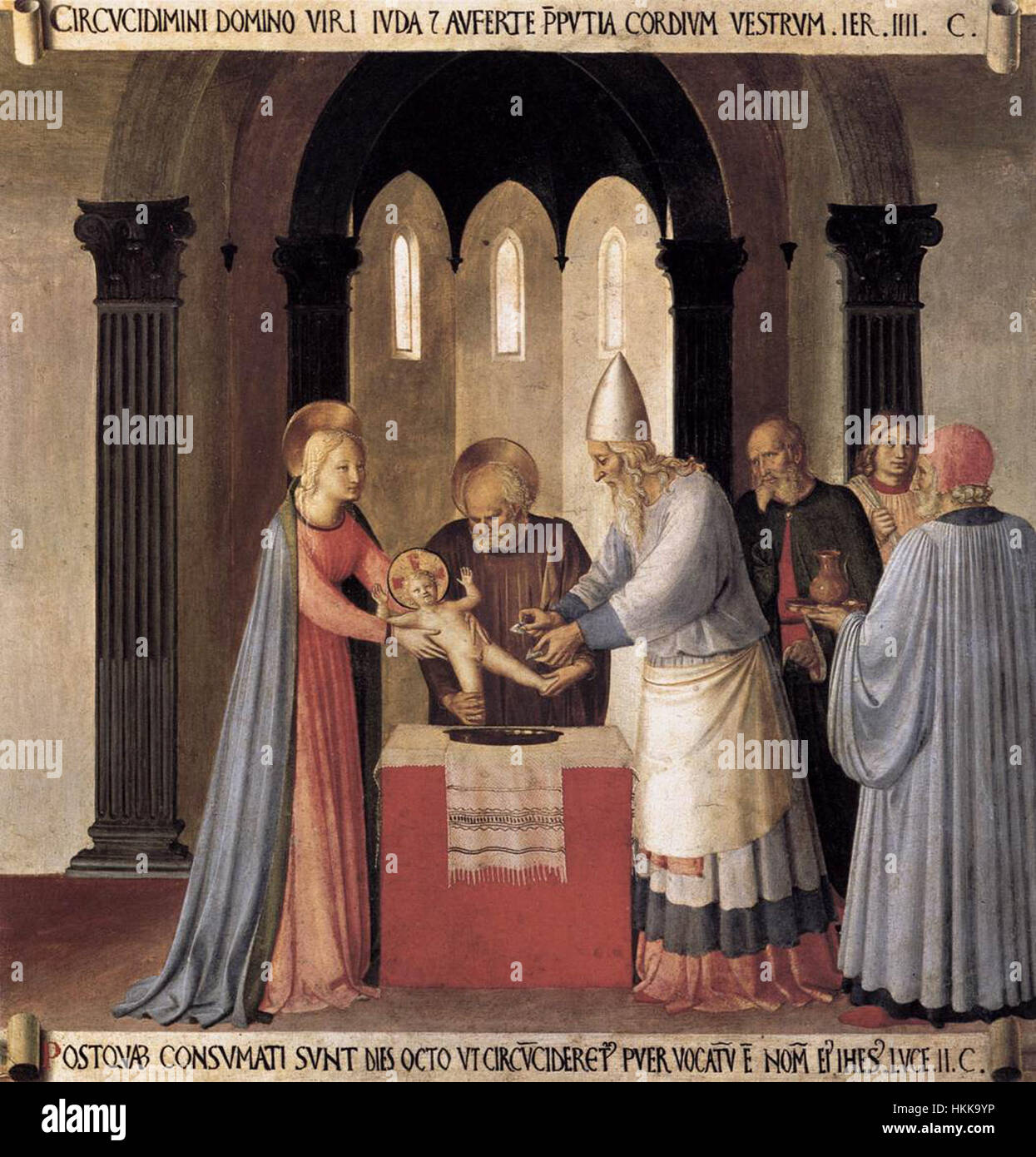 Angelico, armadio degli argenti, circoncisione Stock Photo Alamy