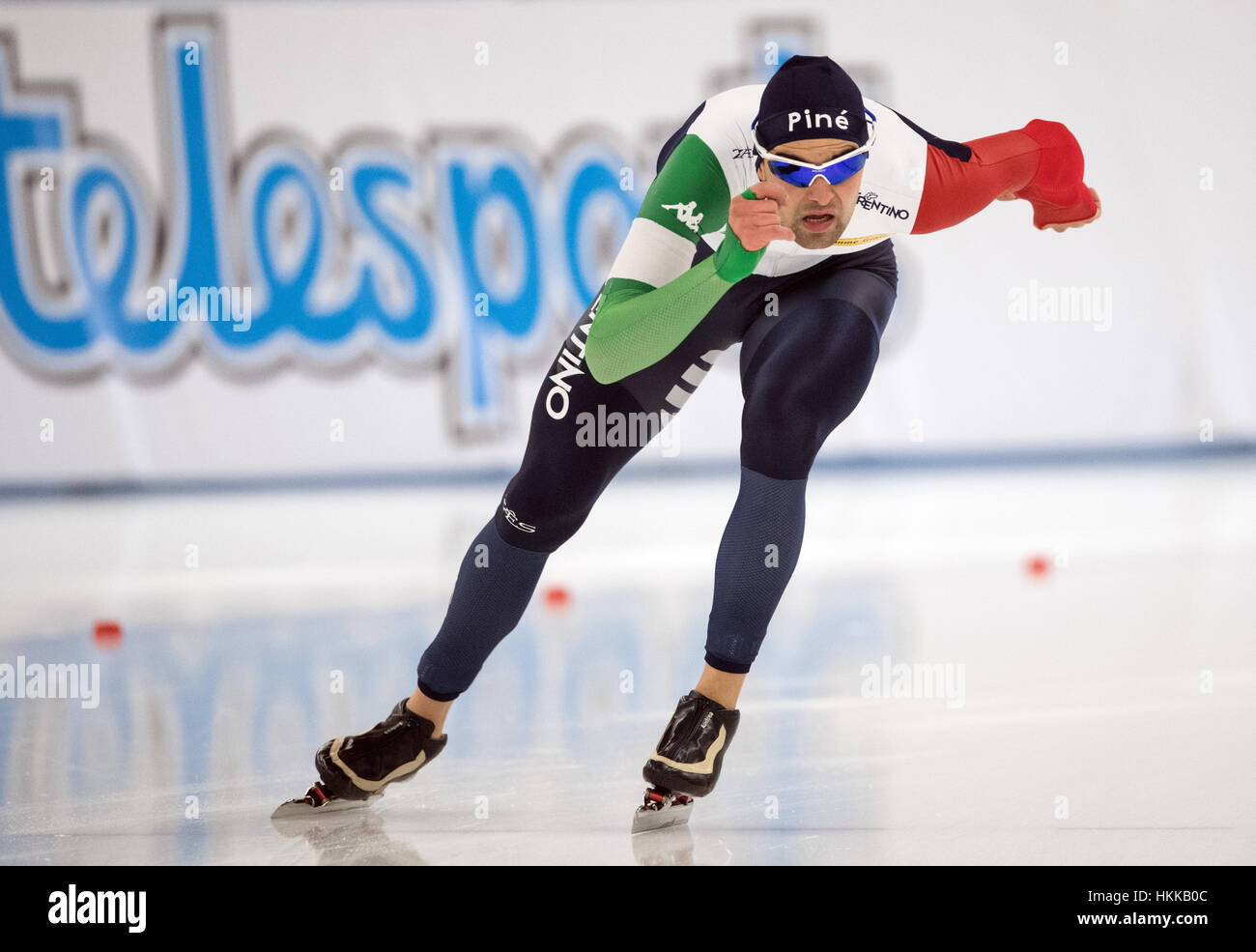 Berlin, Germany. 27th Jan, 2017. The Italian athlete Andrea Giovannini