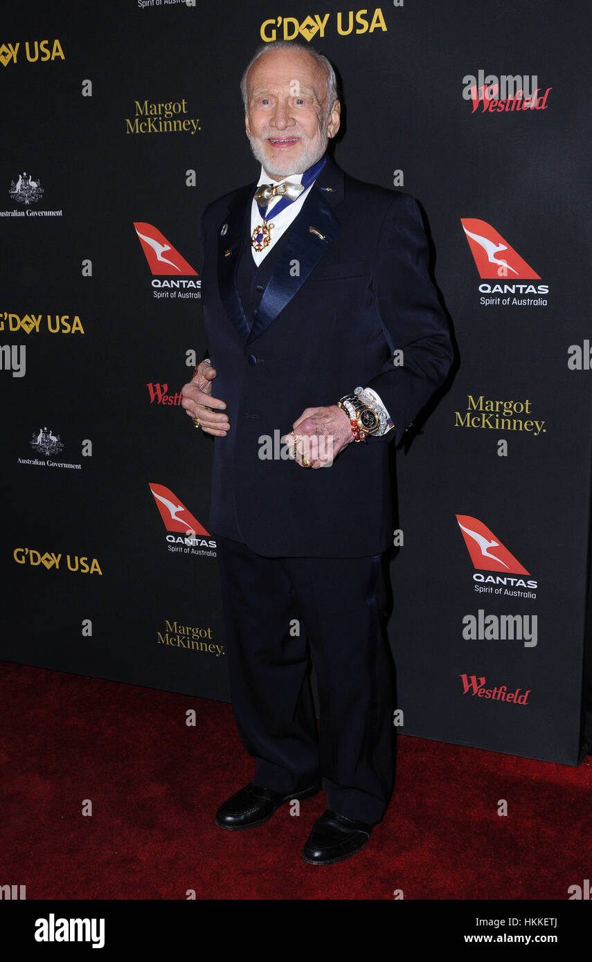 Hollywood, CA, USA. 28th Jan, 2017. 28 January 2017 - Hollywood, California - Buzz Aldrin. 2017 G'Day Black Tie Gala held at The Dolby Theater. Photo Credit: Birdie Thompson/AdMedia Credit: Birdie Thompson/AdMedia/ZUMA Wire/Alamy Live News Stock Photo