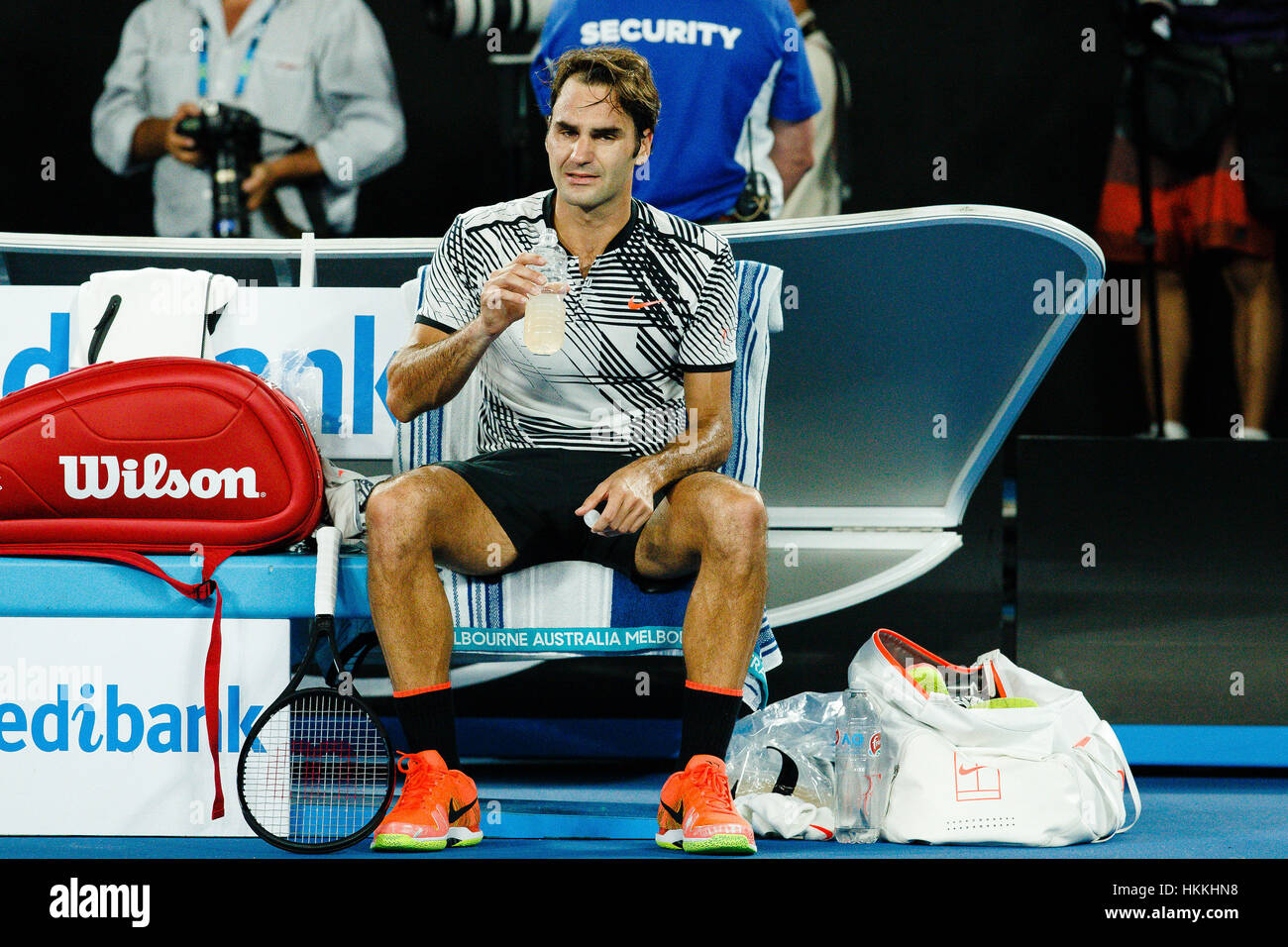 Melbourne, Australia. 30th January 2017: Roger Federer of