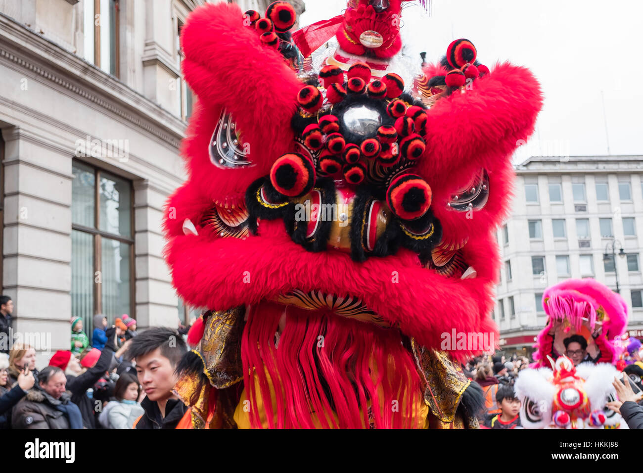 London, UK. 29th Jan, 2017. Chinese New Year parade/celebrations in London, marking the start of the Year of the Rooster. Credit: ilyas Ayub/Alamy Live News Stock Photo