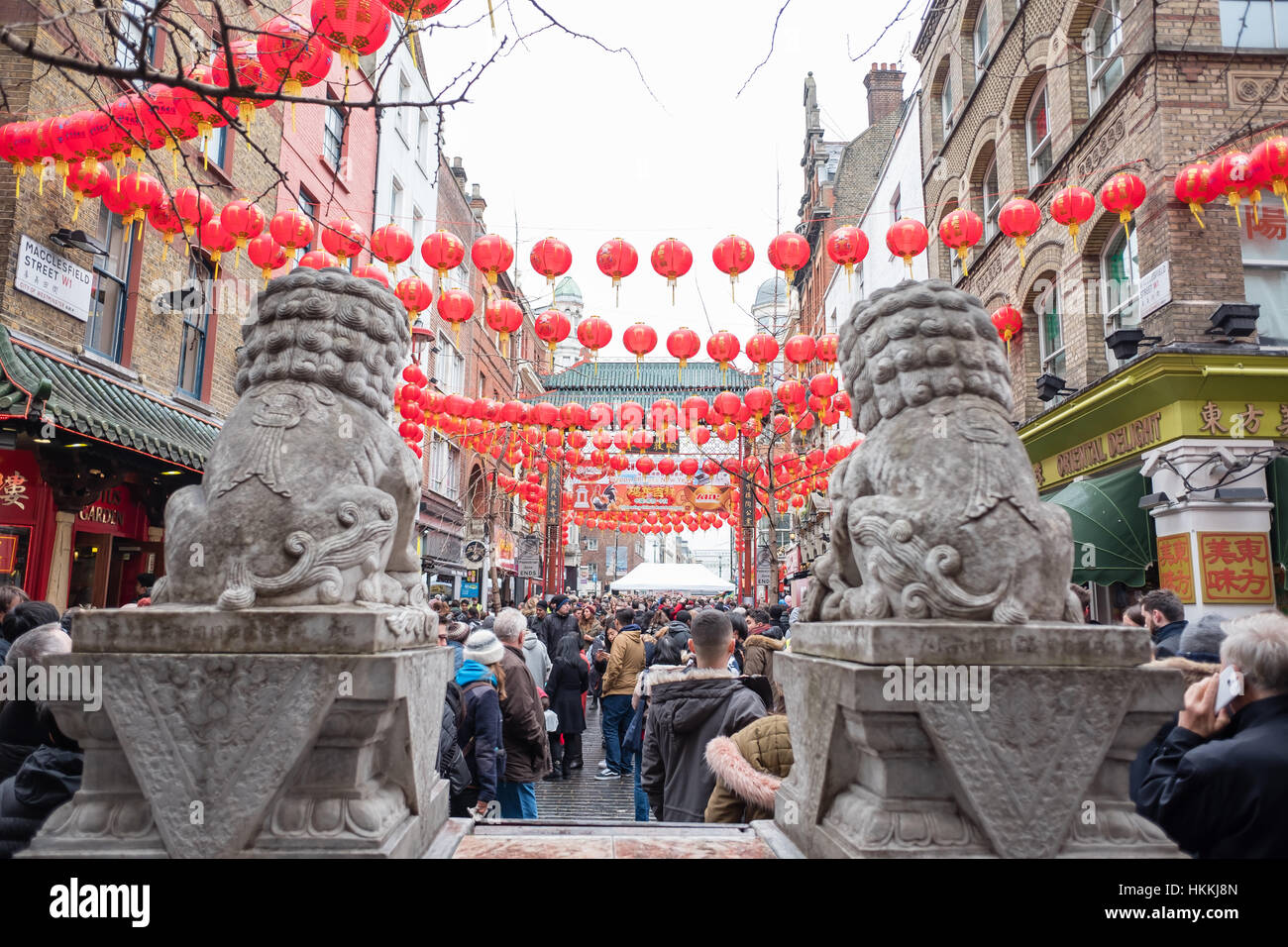 London, UK. 29th Jan, 2017. Chinese New Year parade/celebrations in London, marking the start of the Year of the Rooster. Credit: ilyas Ayub/Alamy Live News Stock Photo