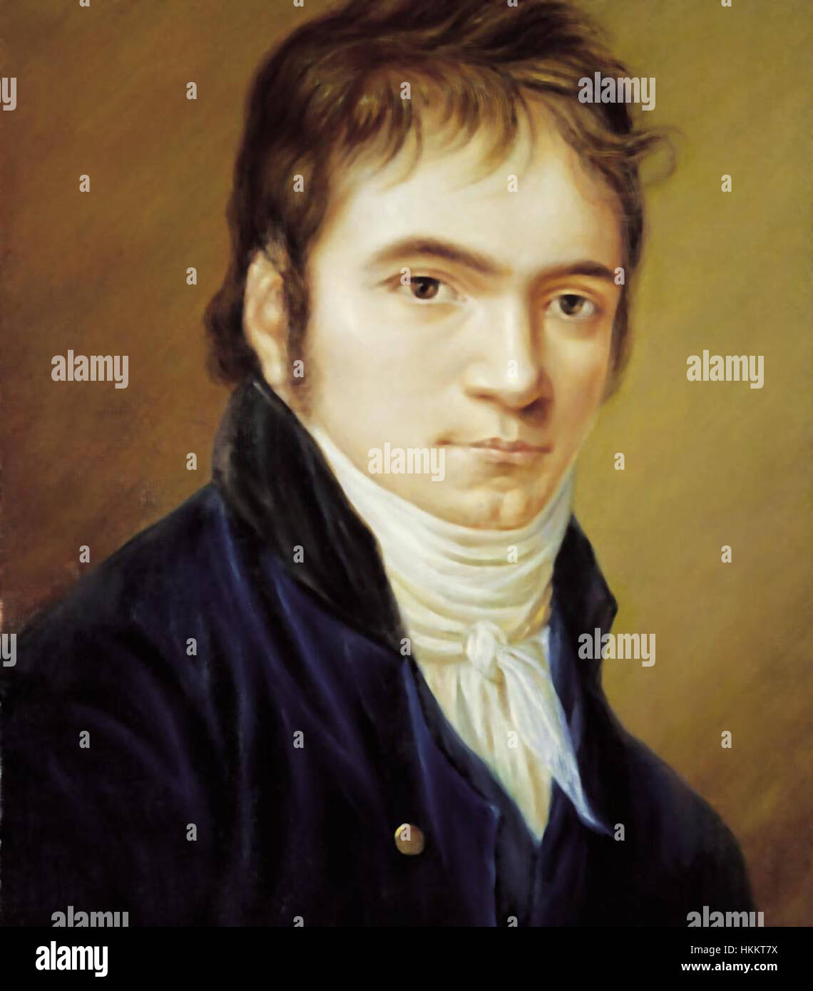 *Beethoven Hornemann* is a historical portrait of the famous composer Ludwig van Beethoven, painted by an artist reflecting the intensity and passion of Beethoven’s music. The painting captures the composer’s commanding presence and profound emotion. Stock Photo