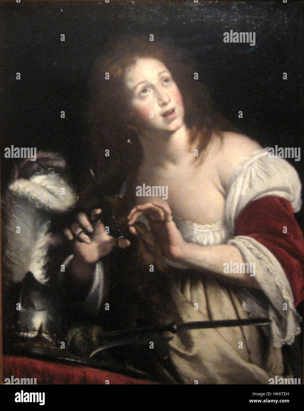 Bernardo Strozzi - 'Berenice -wife of Ptolemy III-', oil on canvas, c. 1640, El Paso Museum of Art Stock Photo