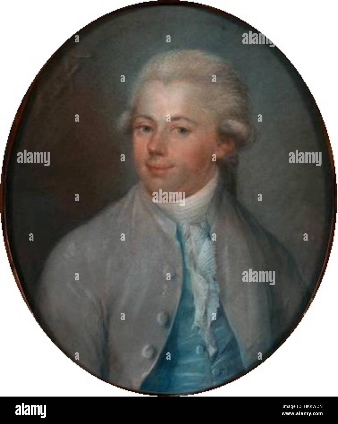 JeanBaptiste VAN DIEVOET (17471821), pastel 1774 (56x47cm Stock Photo