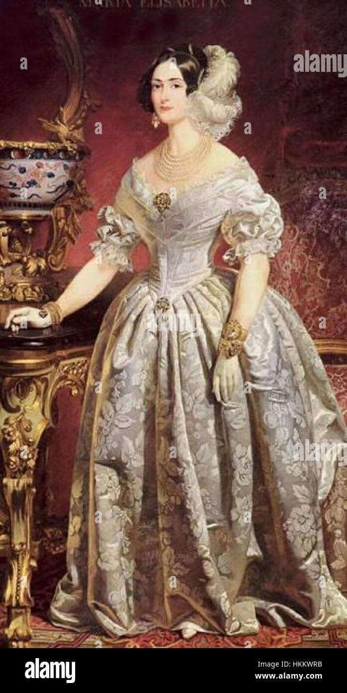 Maria Elisabetta di Savoia-Carignano Stock Photo
