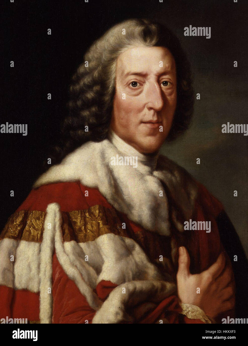 William Pitt, 1st Earl of Chatham by Richard Brompton cropped Stock